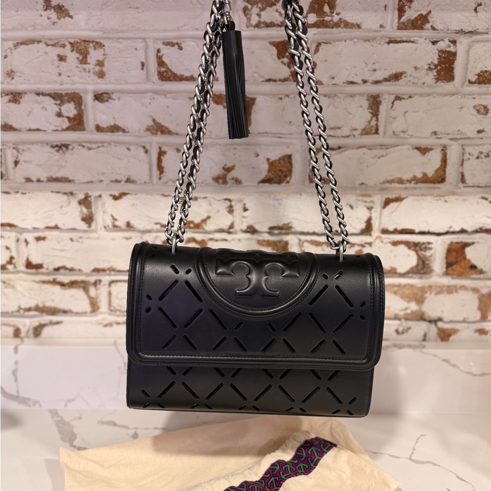 NWOT Tory Burch Black Cutout Bag